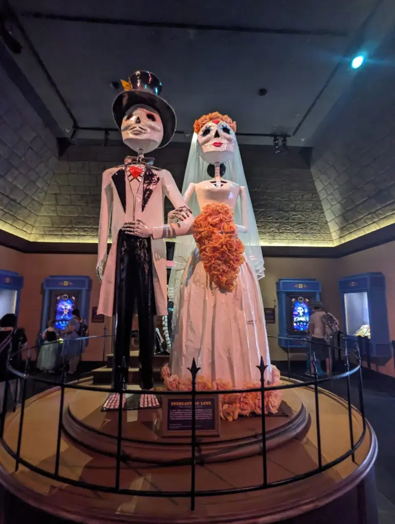 Day of the dead outfits on display EPCOT