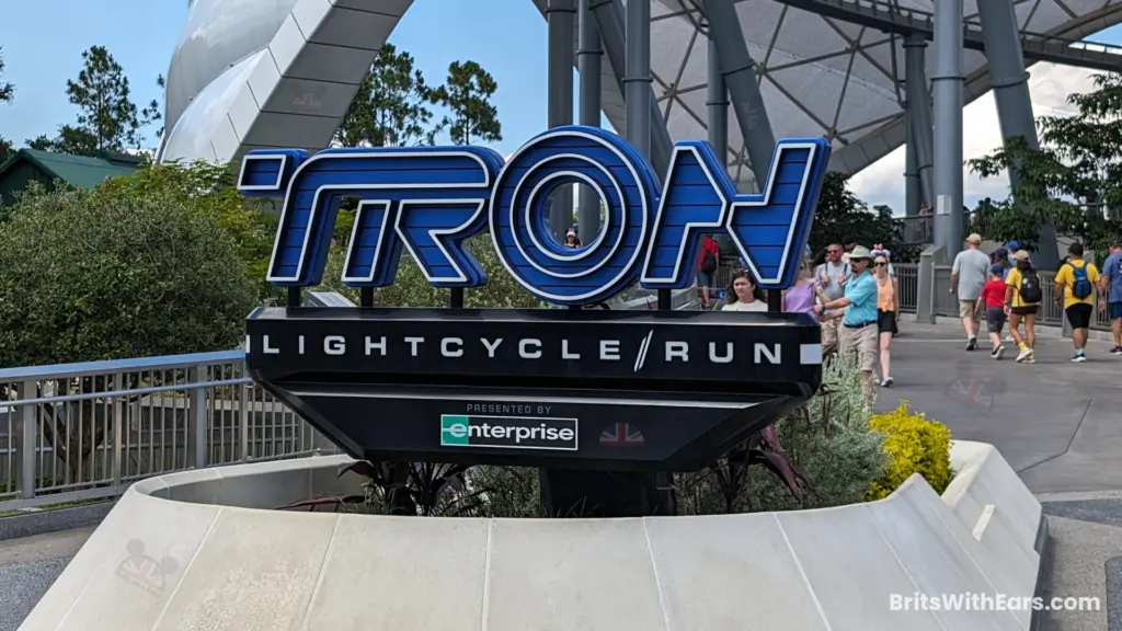 Signage for Tron Lifecycle/Run sponsored by Enterprise