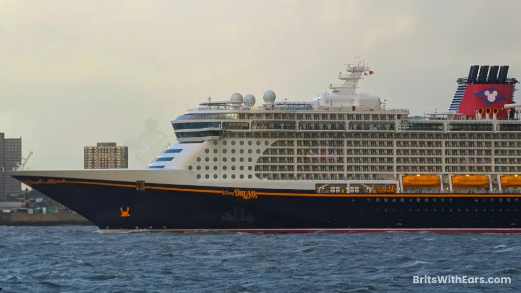 The front of the Disney Dream ship